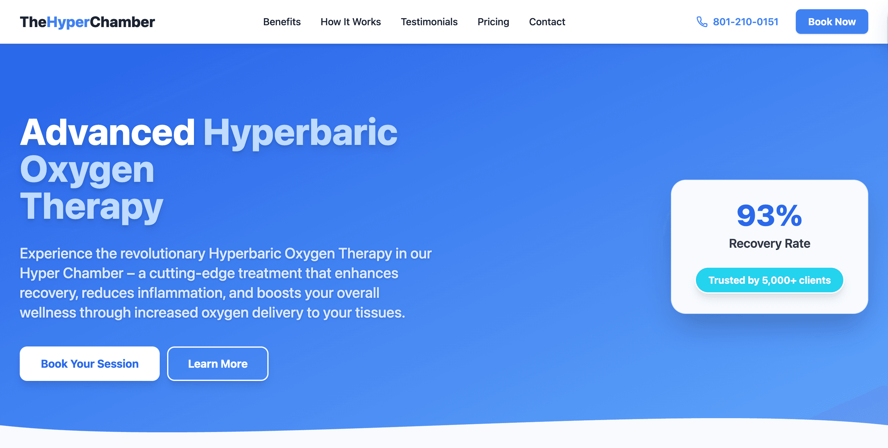 The Hyper Chamber website preview